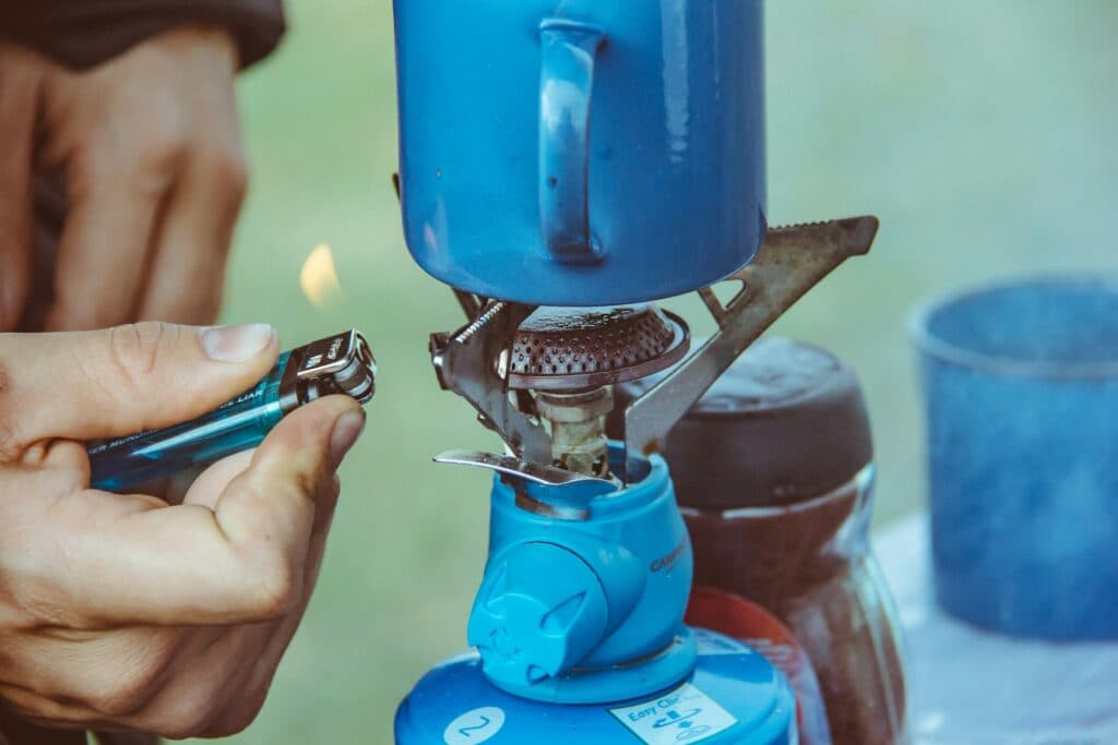 Lighting a gas burner